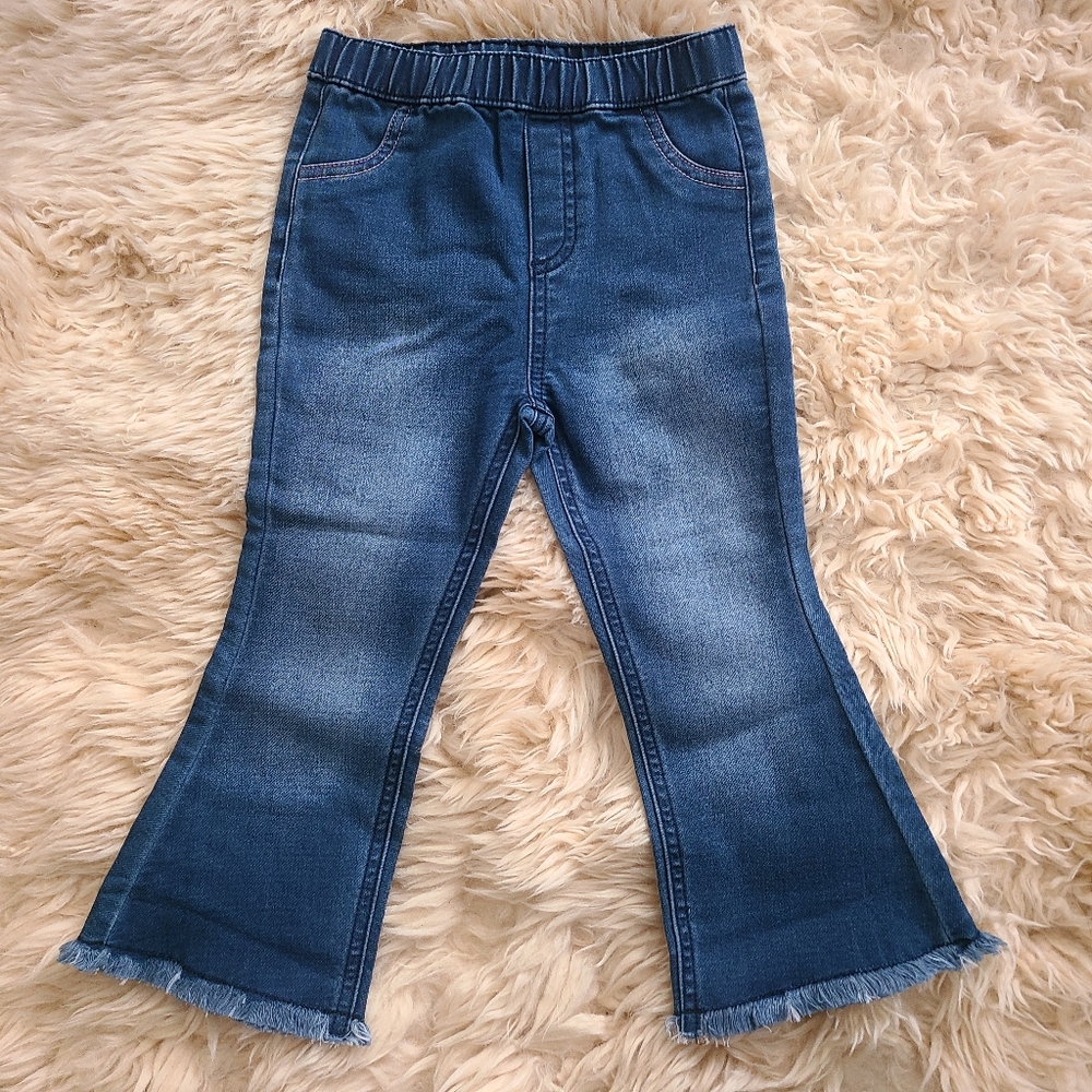 Toddler girl's flared/bell bottom jeans in 3T
